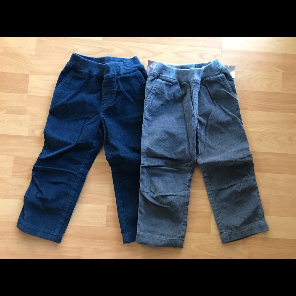 2 pairs of corduroy pants